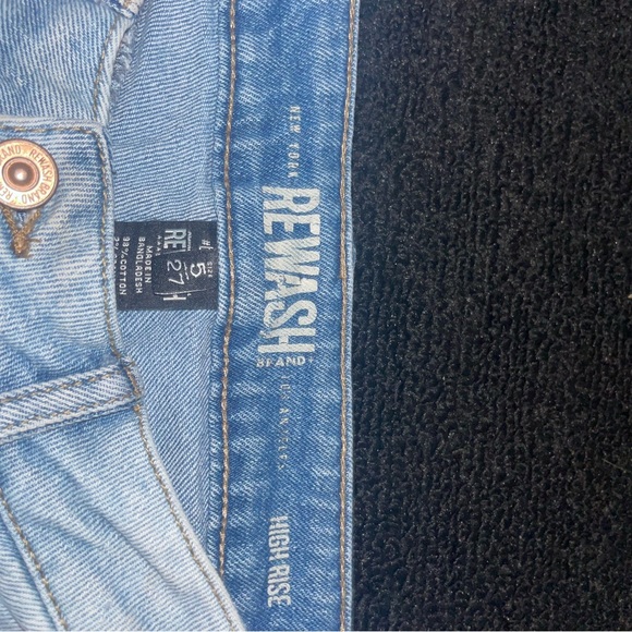 Rewash High Rise Button Up Jeans Size 27/5 - Picture 3 of 5